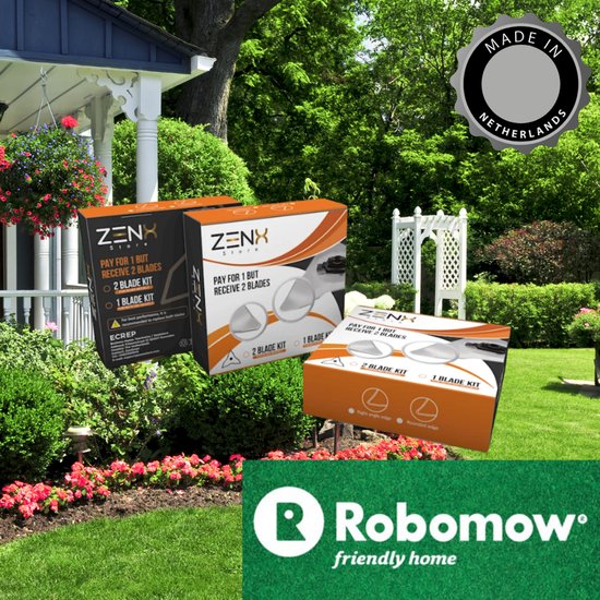 Robomow - 2 X reservemessen- DUO PACK voor beste resultaat- geschikt voor de Robomow modellen RC, RS, MC , MS, TC, TS en City MC bij ZENXSTORE van Robomow — afbeelding 4