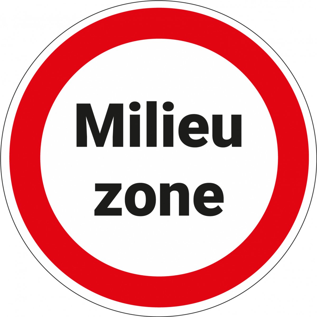 Milieu zone sticker, C22a 200 mm
