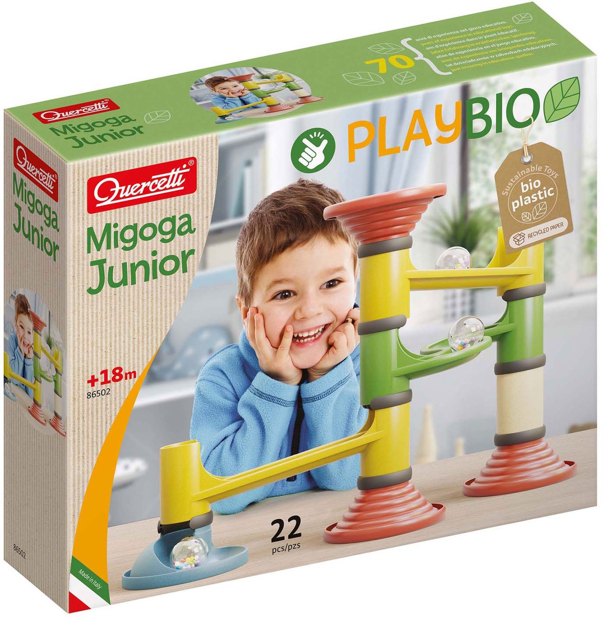 Quercetti playbio junior knikkerbaan