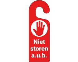 Niet storen deurhanger, kunststof, 300 x 100 mm