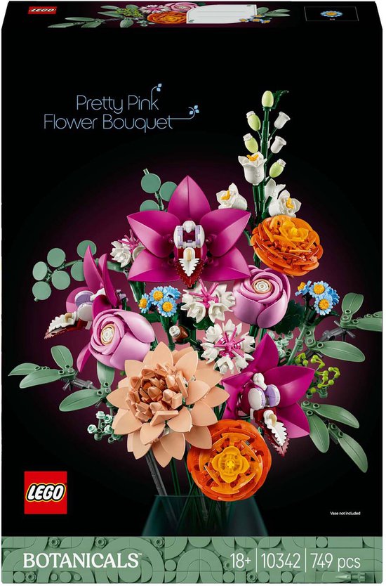 LEGO Botanicals Roze boeket - Bloemen Decoratie - 10342