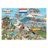 Bol.com Jan van Haasteren - Verkeerschaos & Ter land ter zee en in de lucht - Legpuzzel 2x1000 stukjes aanbieding