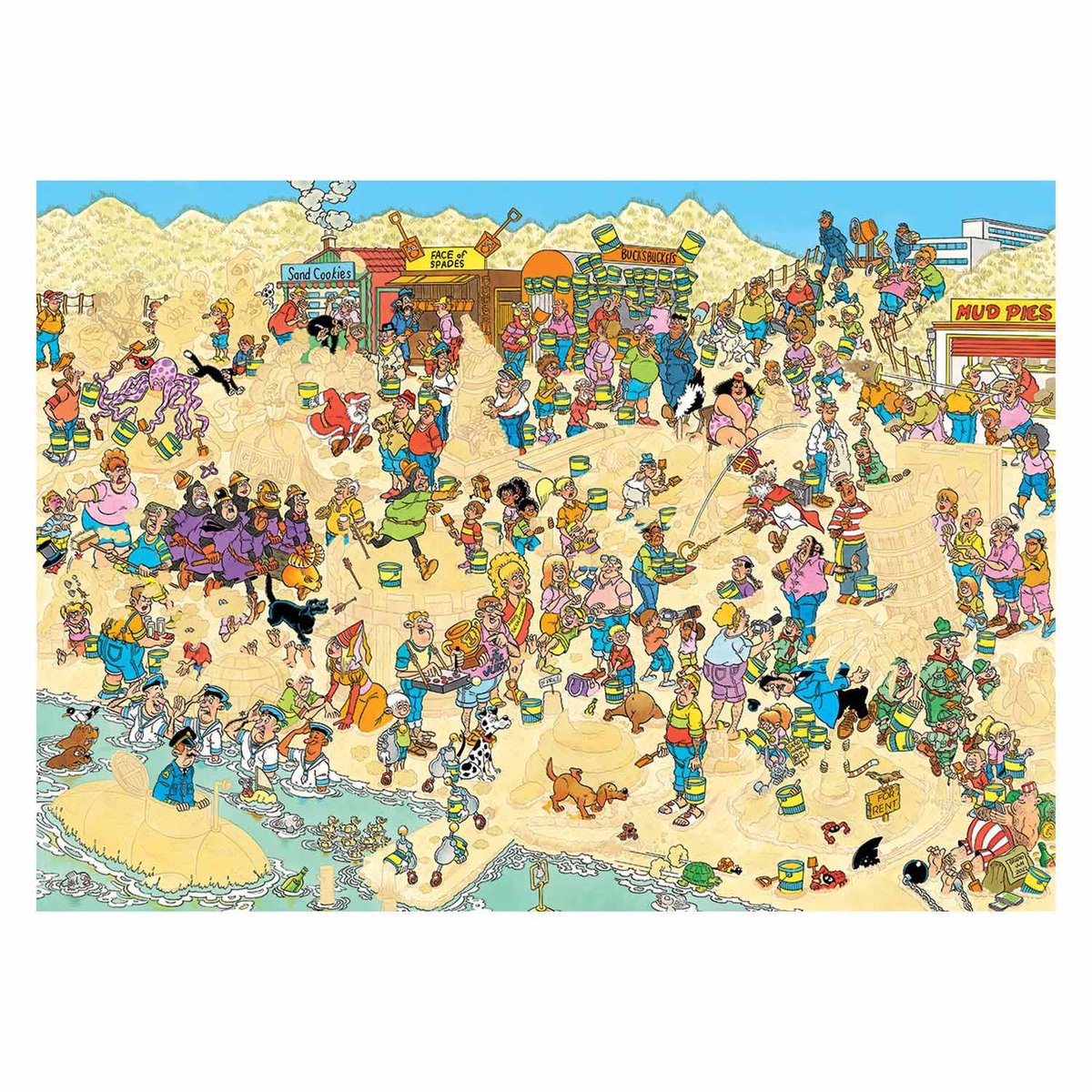 Jan van Haasteren - Zandsculpturen - 1000 stukjes puzzel - Legpuzzel
