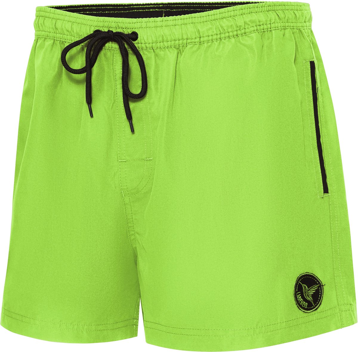 Ladeheid LA-LA40-199-SWS Heren Zwembroek - Zwemshorts - met zijzakken en achterzak - sneldrogend - met binnenslip van mesh - Koordsluiting - Polyester - Lichtgroen - XXL