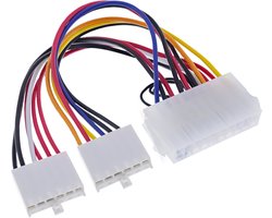 ATX ATX 20-pins (v) - AT P8 + AT P9 (v) voedingskabel - 0,20 meter