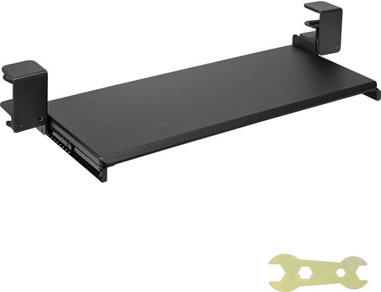 Toetsenbordlade onder bureau - Uitschuifbaar - 312 x 680 mm - Bol