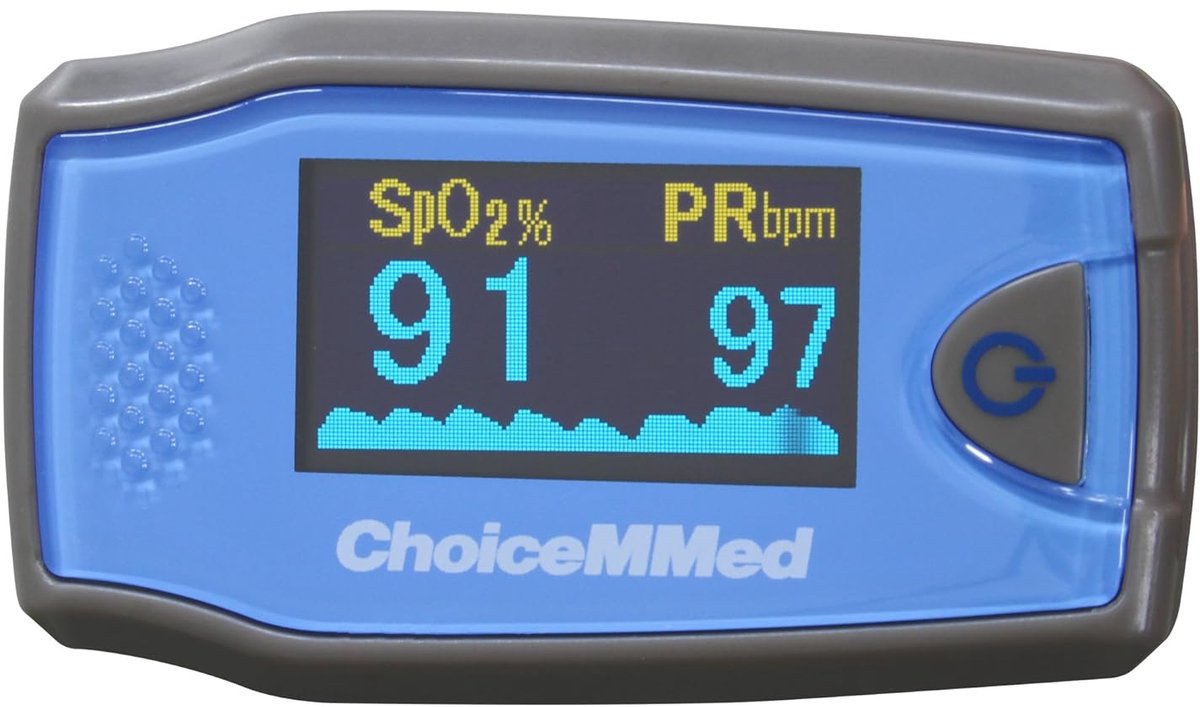 Kinder Fingerpulsoximeter - Zuurstofniveau en Hartslag Meter