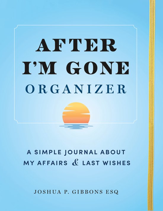 After I'm Gone Organizer - cover