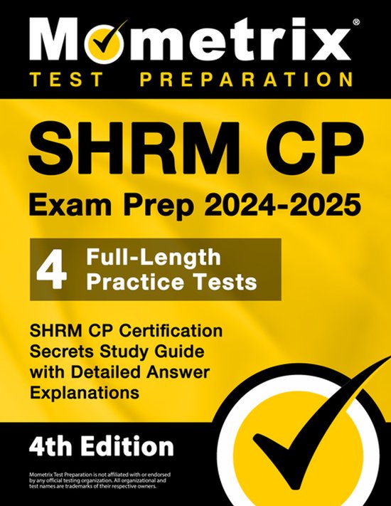 Shrm Cp Exam Prep 2024-2025 - 4 Full-Length Practice Tests,  ... - cover