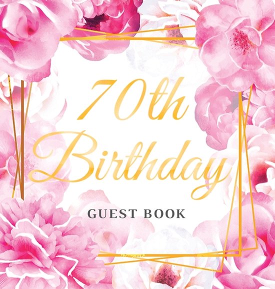 70th Birthday Guest Book - cover
