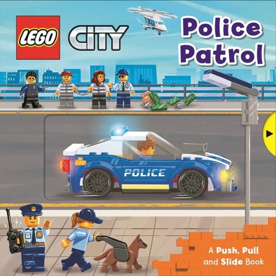 LEGO City : Patrouille de Police. Livre avec voiture de police, policiers, criminels, hélicoptère et chien.