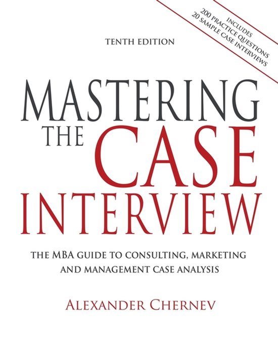 Mastering the Case Interview, 10th Edition - cover