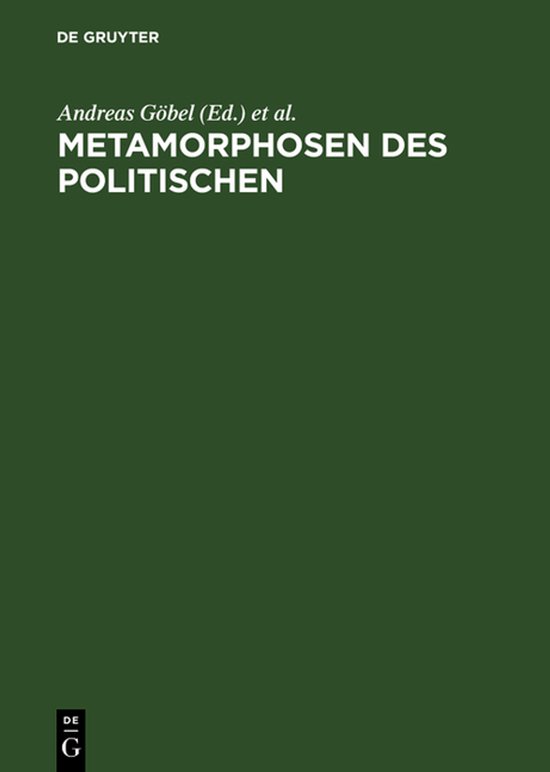 Metamorphosen des Politischen - cover