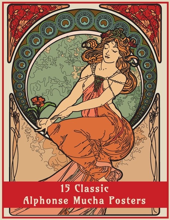 Fantasy Art Colouring Books- 15 Classic Alphonse Mucha Poste ... - cover