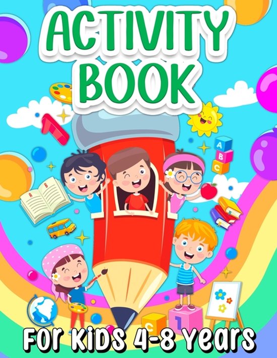 Activity Book For Kids 4-8 Years Old - cover