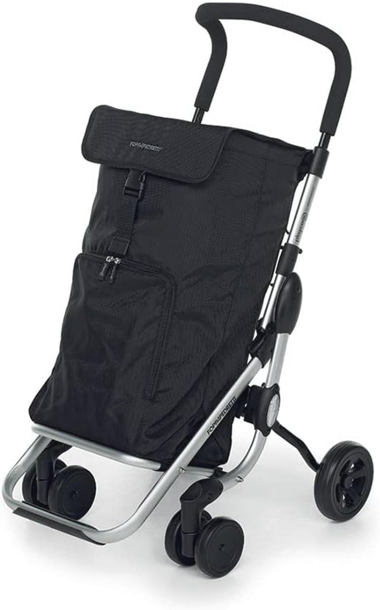 Lichte en praktische boodschappentrolley met uitneembare tas en antislip handvat