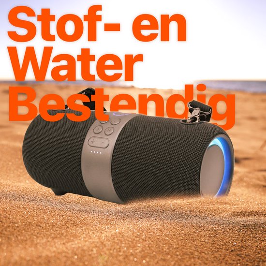 Xssive BSP05 Premium Bluetooth Speaker - 30W Vermogen - IPX6 Waterdicht - TWS Technologie - RGB Verlichting - Powerbank Functie - Zwart van Xssive — afbeelding 5