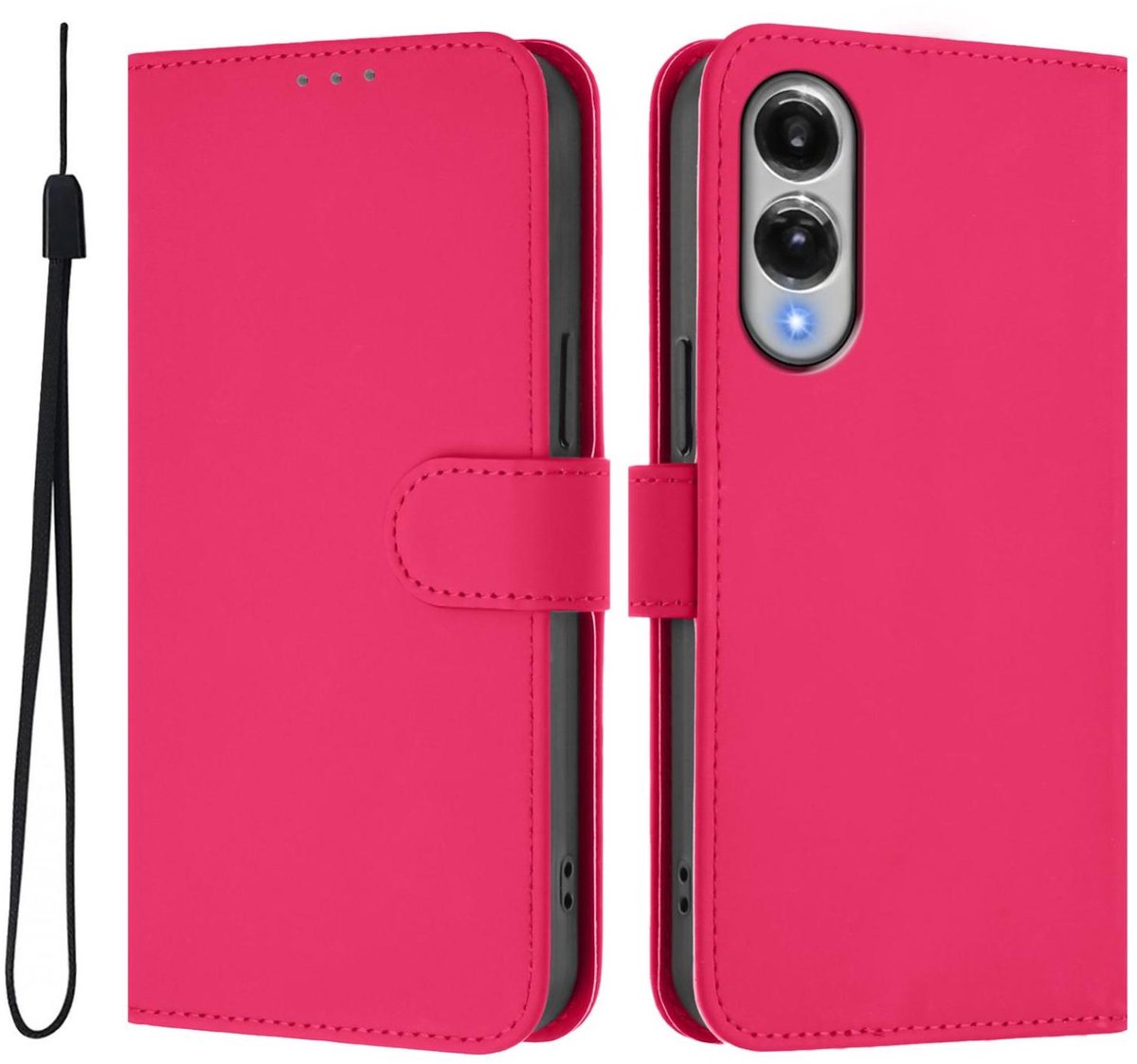 Mobigear Telefoonhoesje geschikt voor Samsung Galaxy S25 Edge Hoesje | Mobigear Urban Wallet Bookcase Portemonnee | Pasjeshouder voor 3 Pasjes | Telefoonhoesje voor Pinpas / OV Kaart / Rijbewijs - Rood
