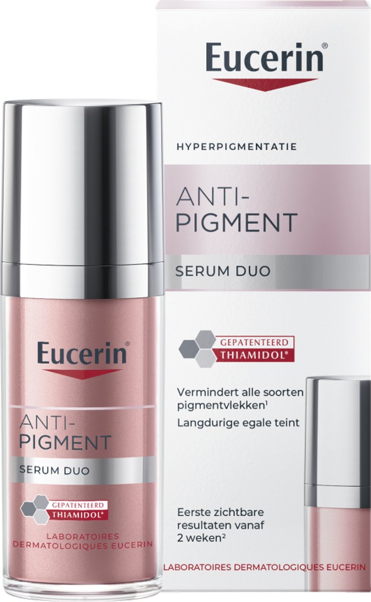 Bol.com Eucerin Anti-Pigment Serum Duo - Helpt Pigmentvlekken te Verminderen - Gezichtsserum met Thiamidol en Hyaluronzuur - 30ml aanbieding