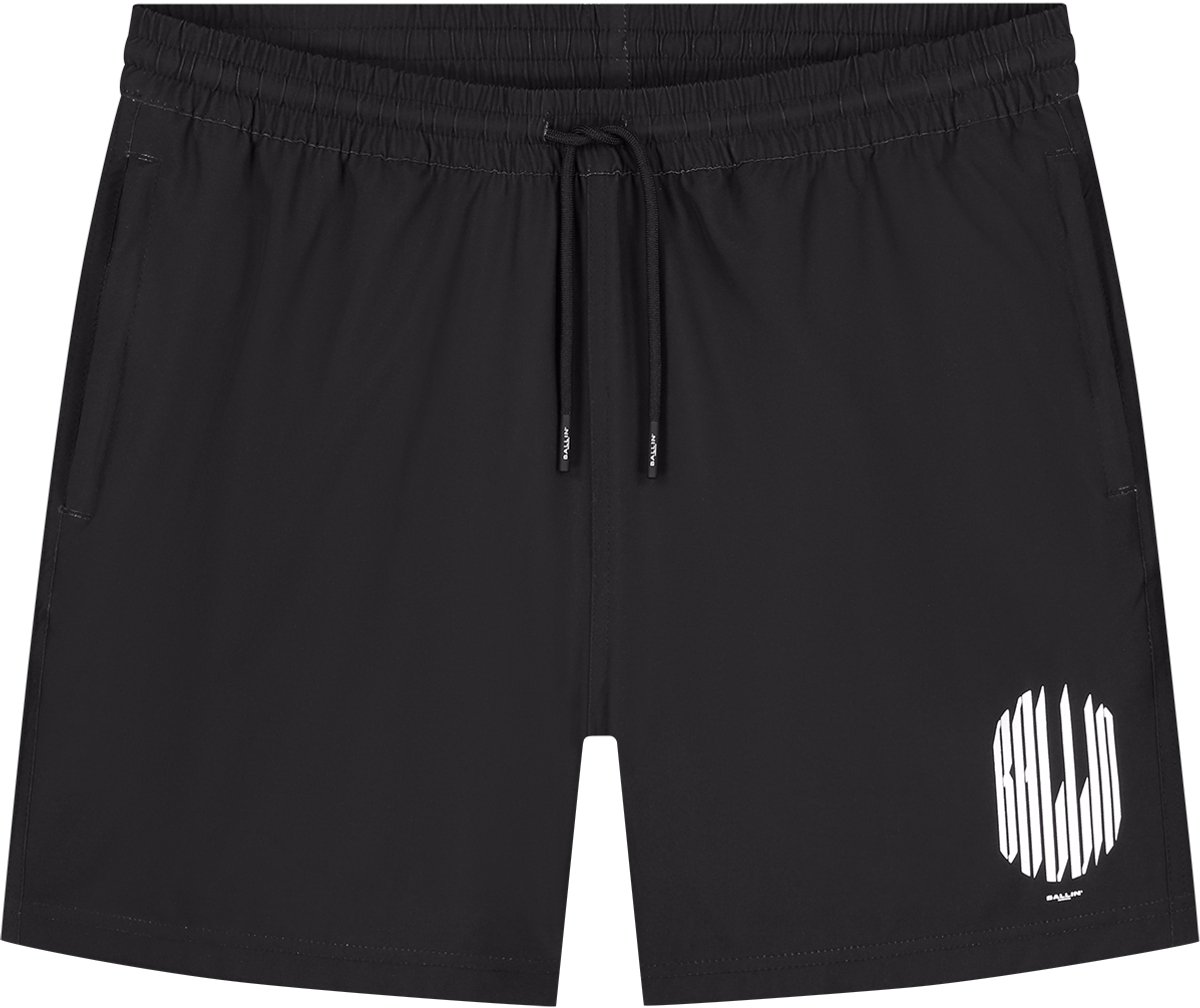 Ballin Amsterdam - Heren Regular fit Swimwear Casual - Black - Maat XS