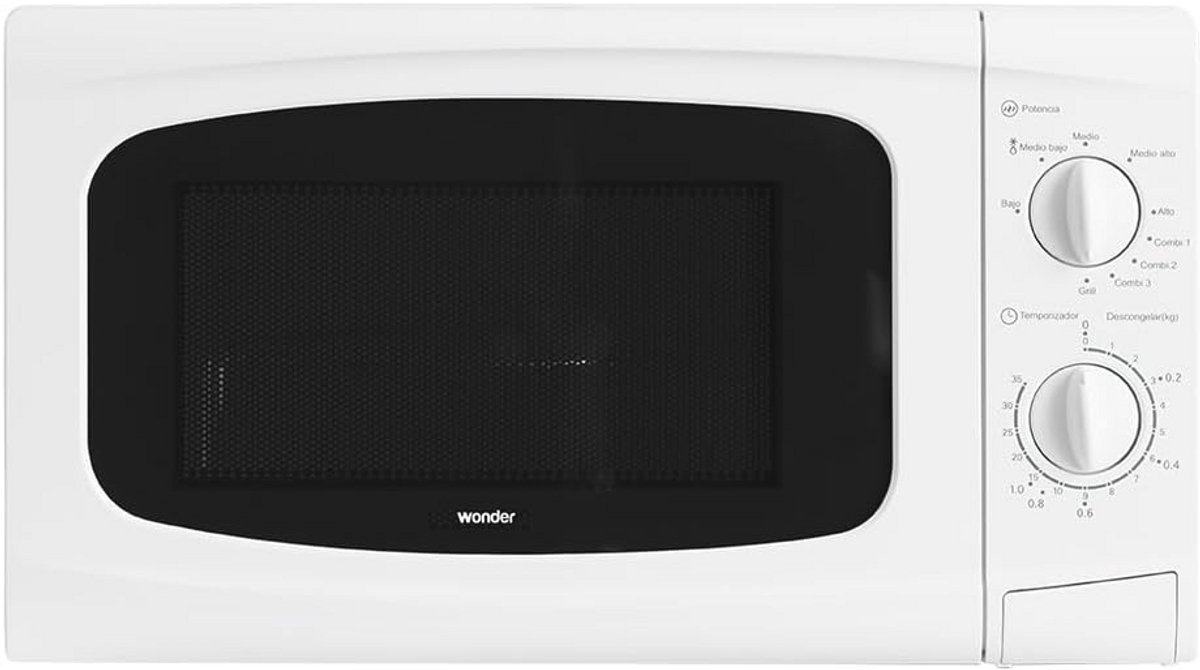 Magnetron met Grill - 20 Liter - 700 W - 5 Standen - 9 Programma's - Eenvoudige Reinigen
