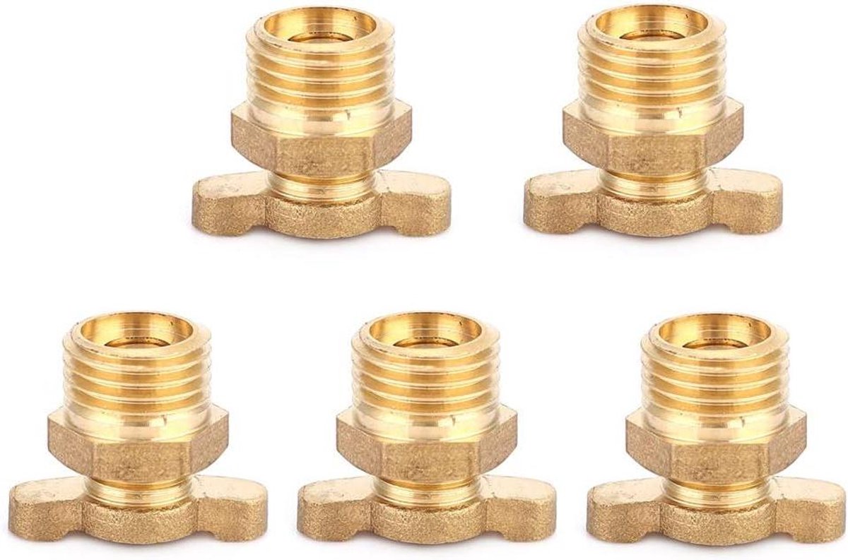 Image of 5 Stks Messing Massief Aftapkraan G1/4 Vervanging Kits voor Luchtcompressor Accessoires