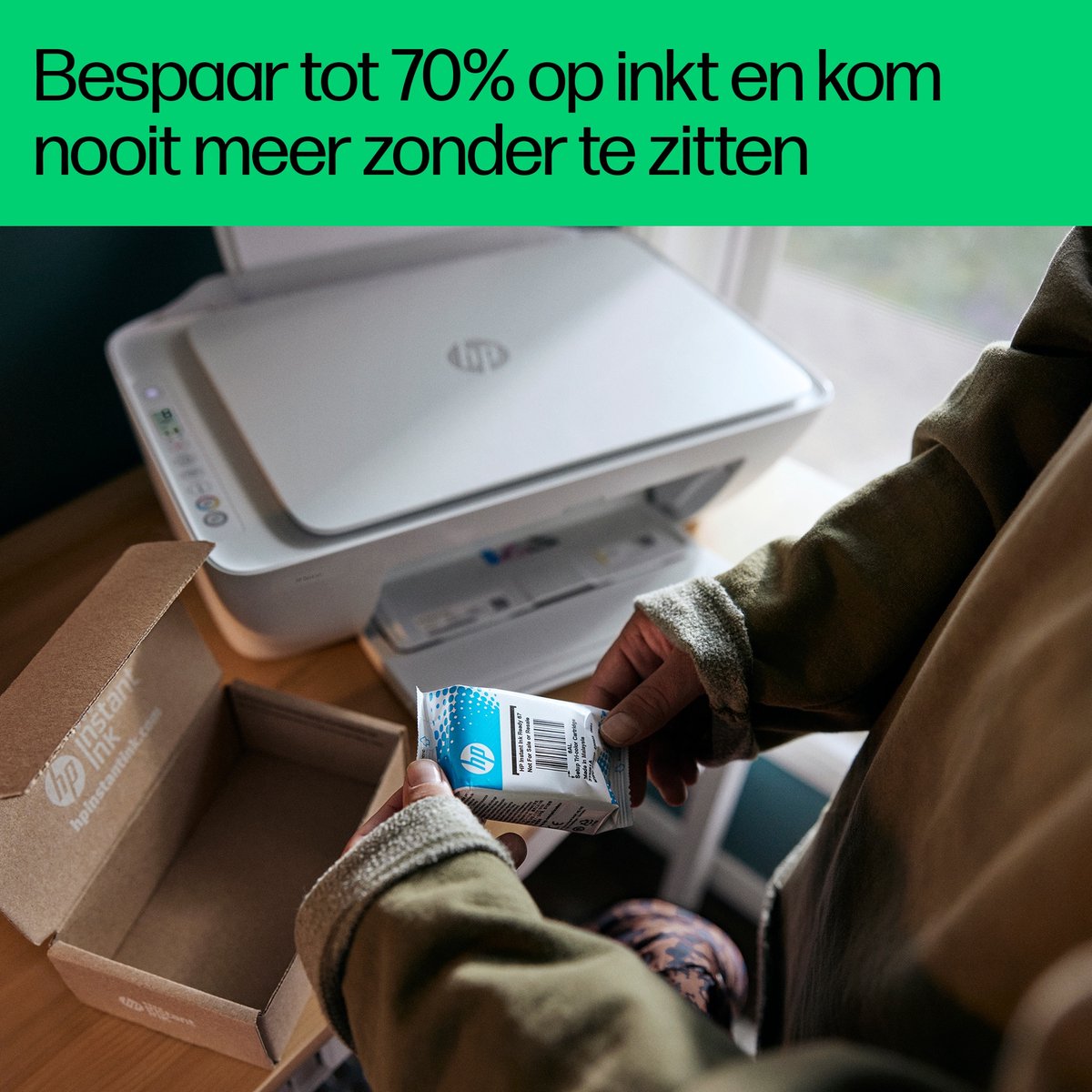 HP DeskJet 2822e - All-in-One Printer - Geschikt voor Instant Ink - Blue Breeze — afbeelding 2