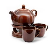 Théière En Céramique, Bouilloire Et Support Chauffe-thé, Théière à