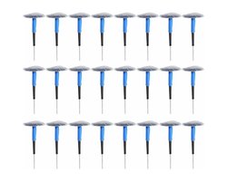 Tubeless Banden Reparatieset – Paddestoel Pluggen – Sterk Rubber – Voor Auto, Motor, Elektrische Voertuig – Zwart – 4mm – Set van 24