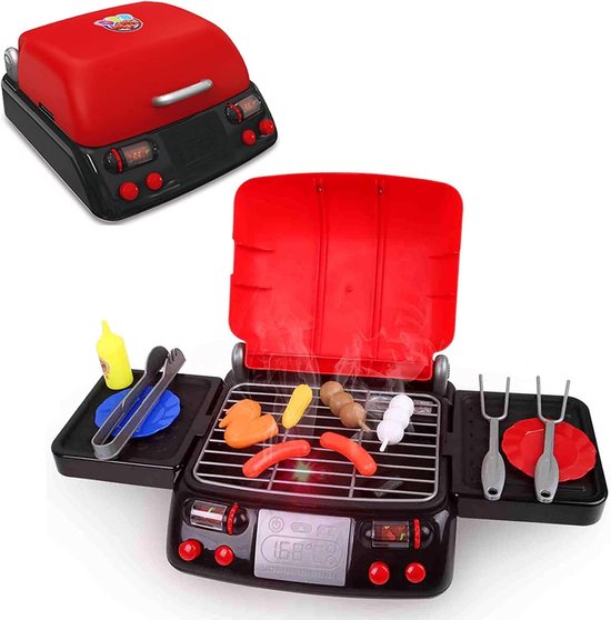 Foto: Speelkeuken met licht en geluid voor kinderen bbq speelset voor creatieve keukenmomenten