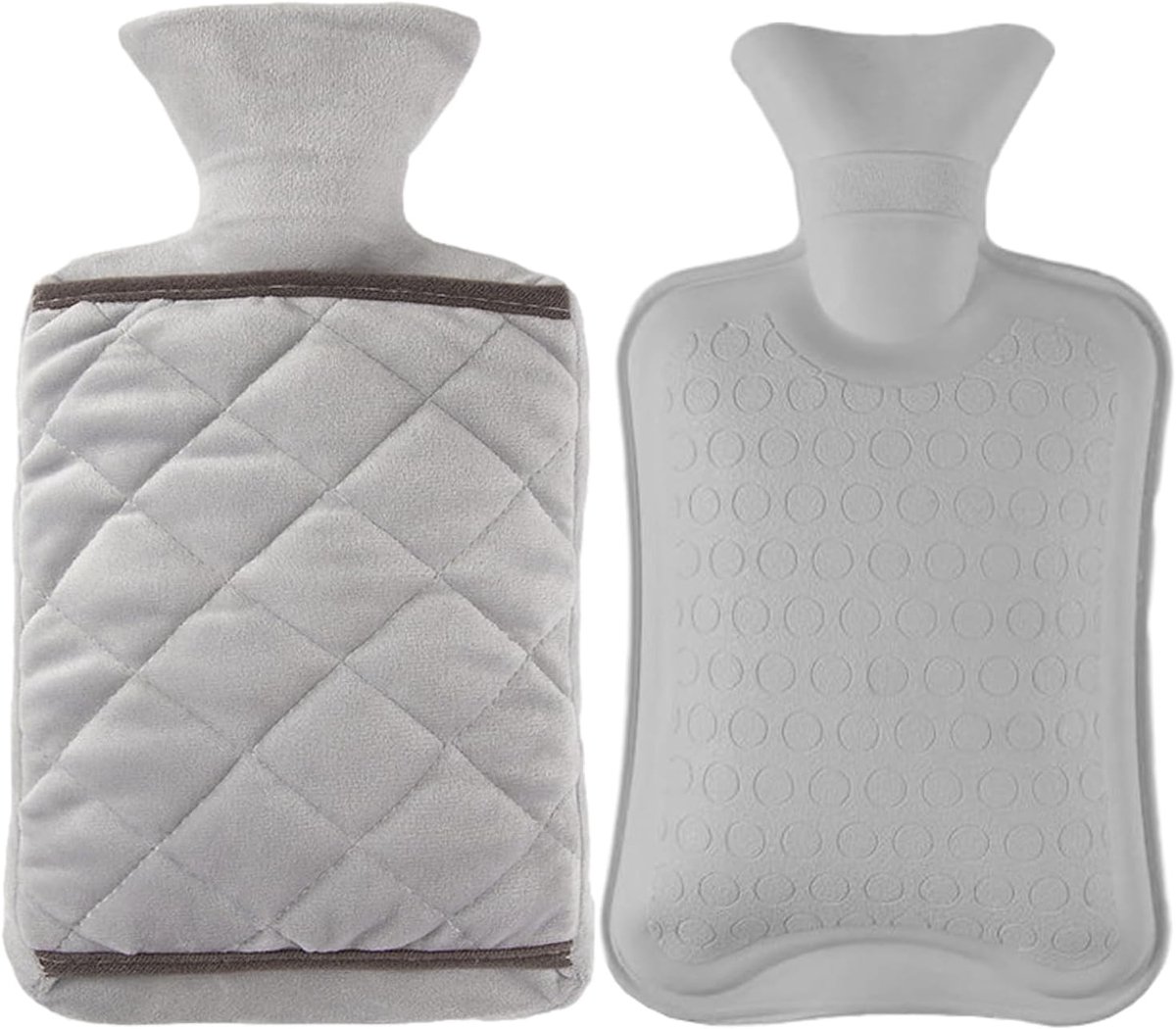 Warmwaterkruik 2 liter met pluche hoes - perfect voor pijnverlichting en spierherstel