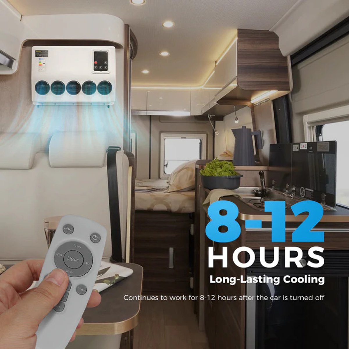 Airconditioner - Air conditioning - 10000 BTU - 150-500m³/u - 1-3KW - 12V Efficiënte Koeling - Met Afstandsbediening - Voor RV - Camper -Vrachtwagens - Boten — afbeelding 17