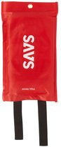 SAVS® Blusdeken - 100 x 100 cm - Branddeken voor o.a. thuis & keuken - Handig ophangoog