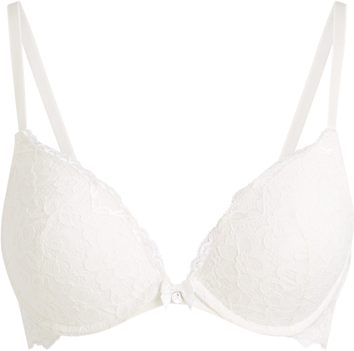 Hunkemöller Dames Lingerie Voorgevormde push-up beugel bh Marine - Wit