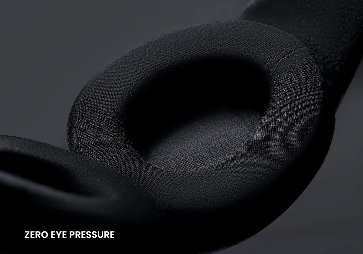 Manta Sleep Mask - Ervaar het beste slaapmasker - Carbon Black Limited Edition - 100% verduisterend - Zeer comfortabel - Geen druk op ogen/oogleden - Volledig verstelbaar voor een perfecte pasvorm - Zacht en ademend materiaal — afbeelding 7