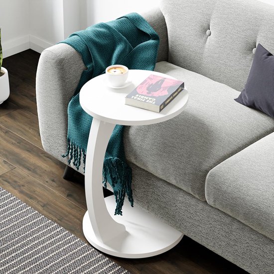 Bijzettafel Industriële Stijl / Laptoptafel - Bruin / zwart / metaal