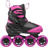 Roces - Moody X TIF Girl Verstelbare Skeelers - Kinderen - Zwart - Roze - 36-40