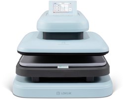 Loklik ImPress Auto 2 Smart Verwarmingspers Blauw - Personaliseren van t-shirts, Truien, Dekens, Handdoeken, Draagtassen en Ander Textiel - Hittepers voor Flexfolie, DTF en Sublimatie