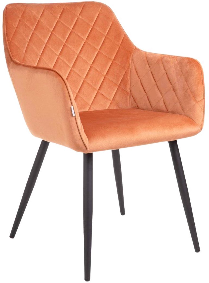 HOMLA - Chair - SHELTON - brick velour - 56x60x84cm