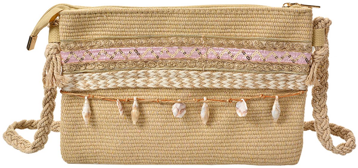 Clayre & Eef Handtas 30x18 cm Bruin Synthetisch