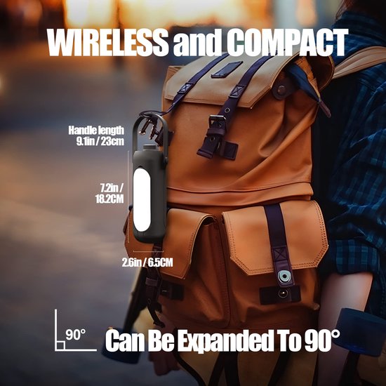LED Camping Lamp - Kampeerlamp - Tentlamp oplaadbaar - 10000 mAh-accu - Draadloos dimbaar - Met 3 lichtstanden - Nooduitrusting voor tenten - voor binnen en buiten - Vislamp — afbeelding 2