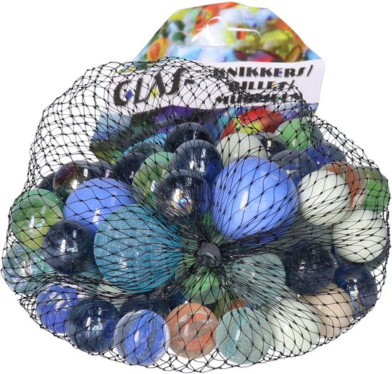 Don Juan Knikkers - 500 gram in netje - Glas - vanaf 3 jaar - pondje