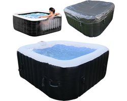 Opblaasbaar Bubbelbad - voor 2-4 Personen - 1200W - 145x65cm