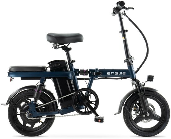 ENGWE T14 Elektrische Vouwfiets - Lichtgewicht Ontwerp - 14 Inch - 250W Motor - 42 km Actieradius - Mechanische Schijfremmen - Blauw