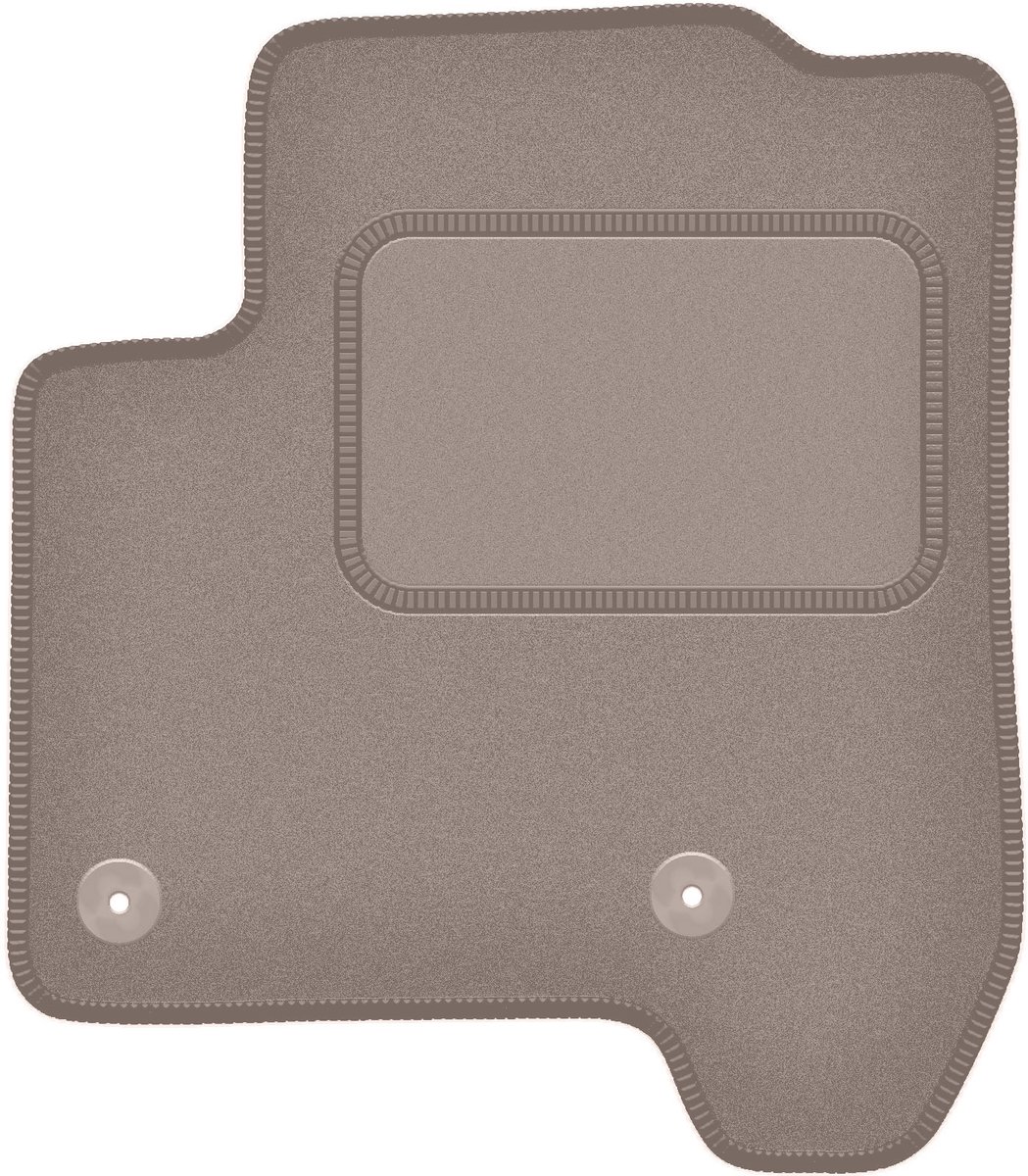 Beige bestuurdersmat voor: Citroen C3 Picasso minivan (2008-2017)