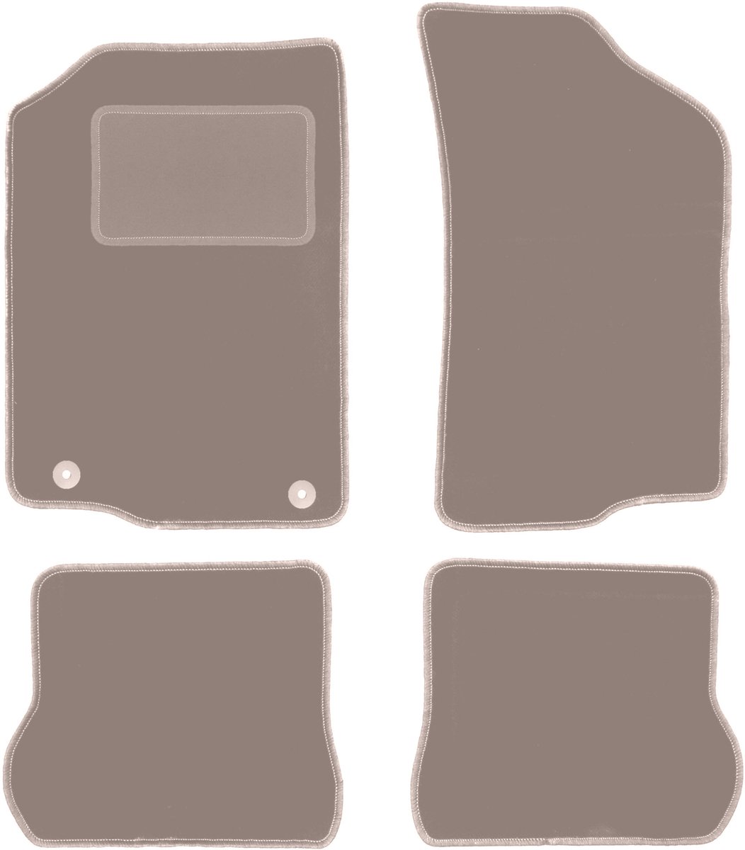 Beige veloursmatten voor: Volkswagen Scirocco II coupé (1981-1992)