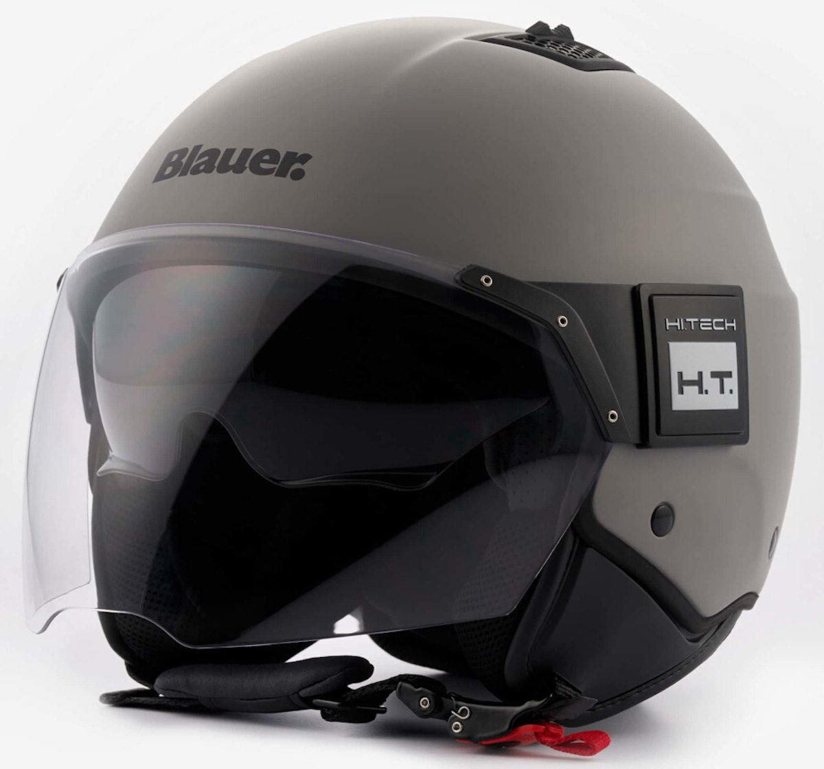 Blauer BET Monochrome Mat Grijs Jethelm - Maat S - Helm