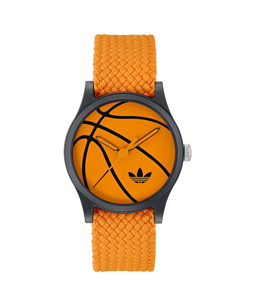 Adidas Originals Game One AOSY25026 Horloge - Nylon - Oranje - Ø 39 mm