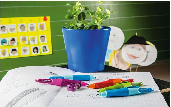 STABILO EASYergo 3.15 - Ergonomisch Vulpotlood - Rechtshandig - Navulbaar - Roze/Lila - Extra Dikke Potloodvulling 3,15 mm