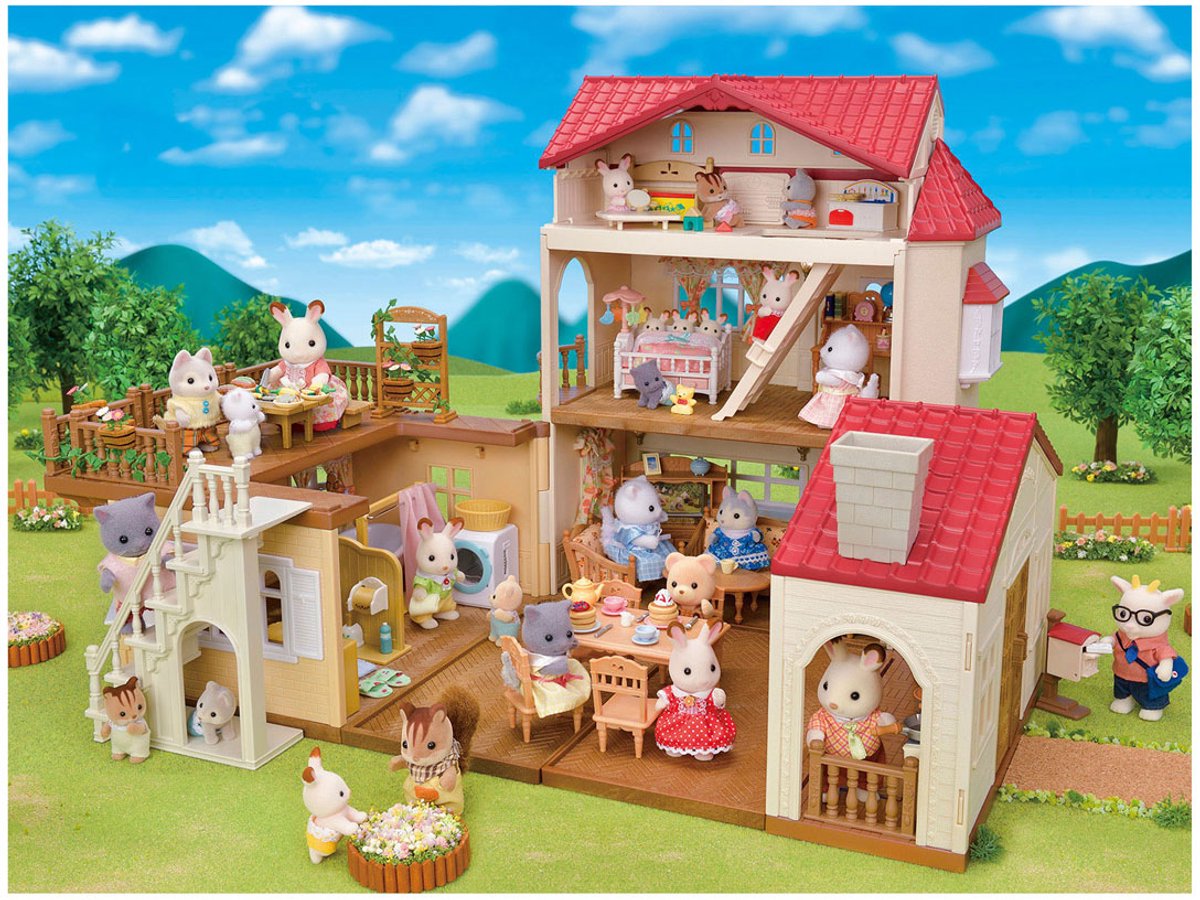 Sylvanian Families 5708- Groot poppenhuis met geheime speelkamer- poppenhuis- te combineren met Startershuis ( 5567) tot een mega poppenhuis — afbeelding 11